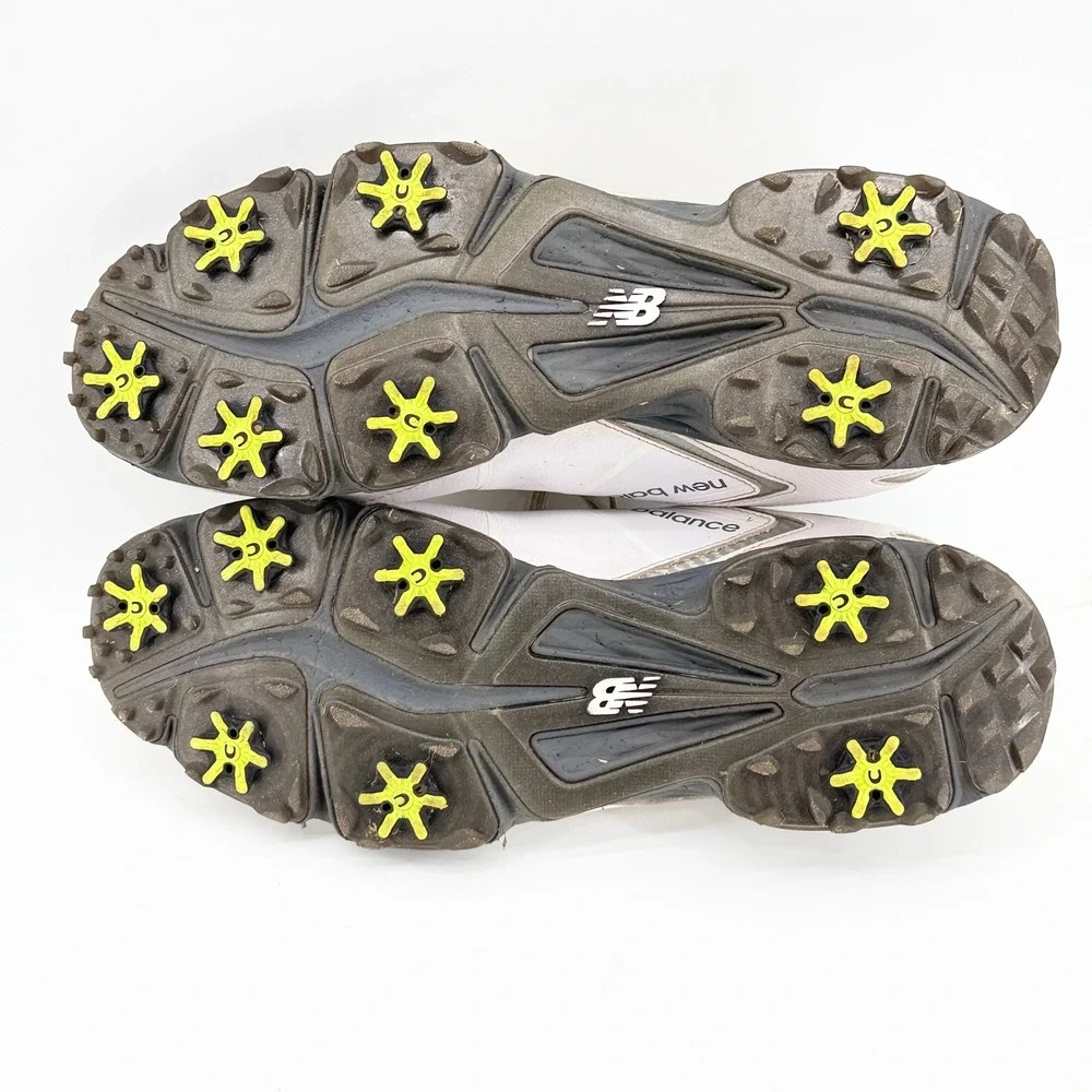 New Balance NBG2005 White Grey Waterproof Spiked Golf Shoes Mens 13 D